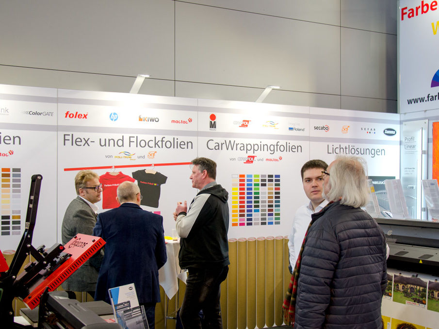 Siebdruck-Partner Farben-Frikell und WTB auf der wetec 2018 in Stuttgart