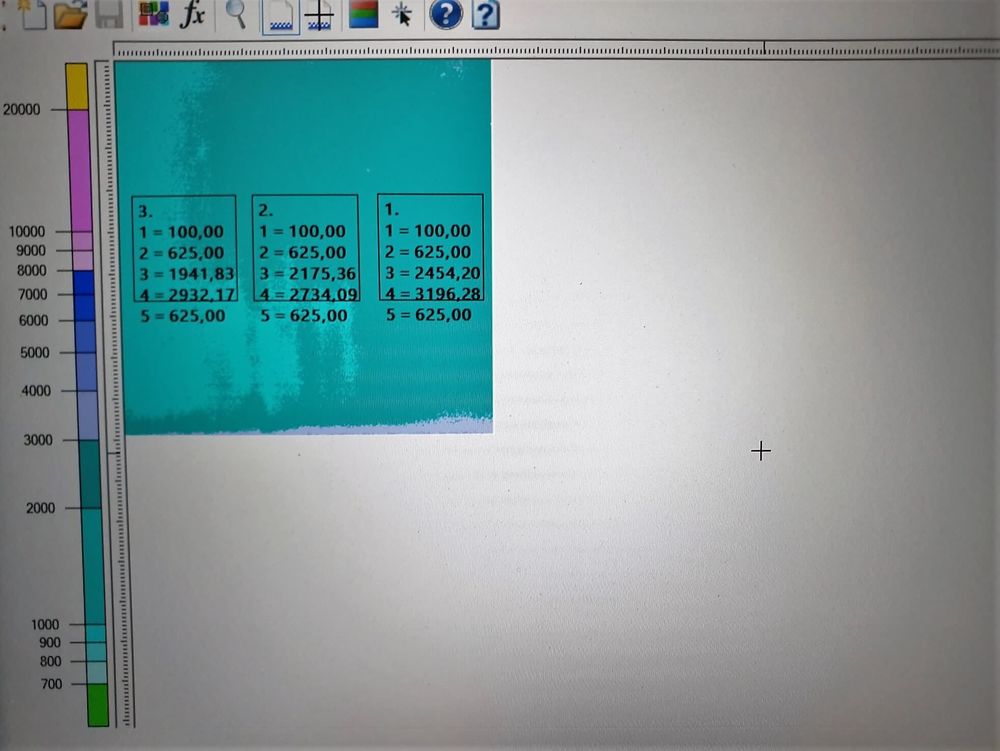 Die Mess-Software überträgt die Messwerte in ein Excel Dokument, anhand dessen die UV-Lichtverteilung und Intensität deutlich wird.