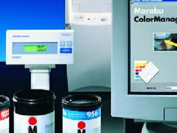 Siebdruck Glas UV-Nachhärtung Farbsysteme Marabu Colormanager